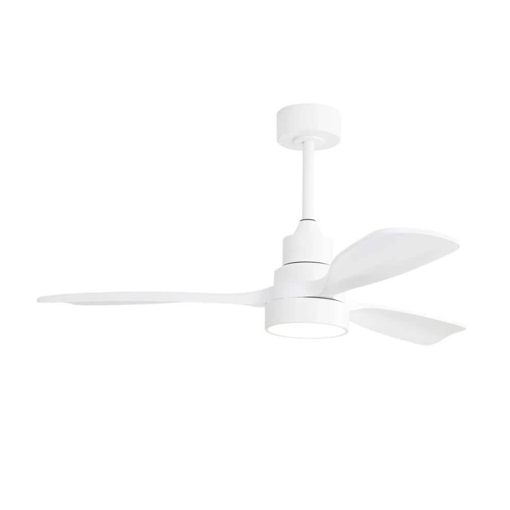 48 Inch Wood Ceiling Fan With Light 3 Solid Wood Blades Remote Control Reversible DC Motor For Living Room price history on PriceWatchPro