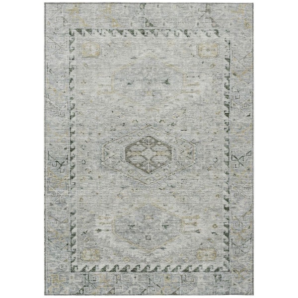 Chantille Machine Washable Indoor/Outdoor Abstract ACN2357 Taupe 10 ft. x 14 ft. Area Rug