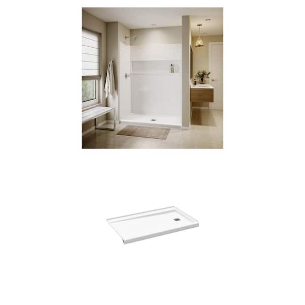 Bootz Industries NexTile 60 in. x 34 in. Alcove Shower Wall