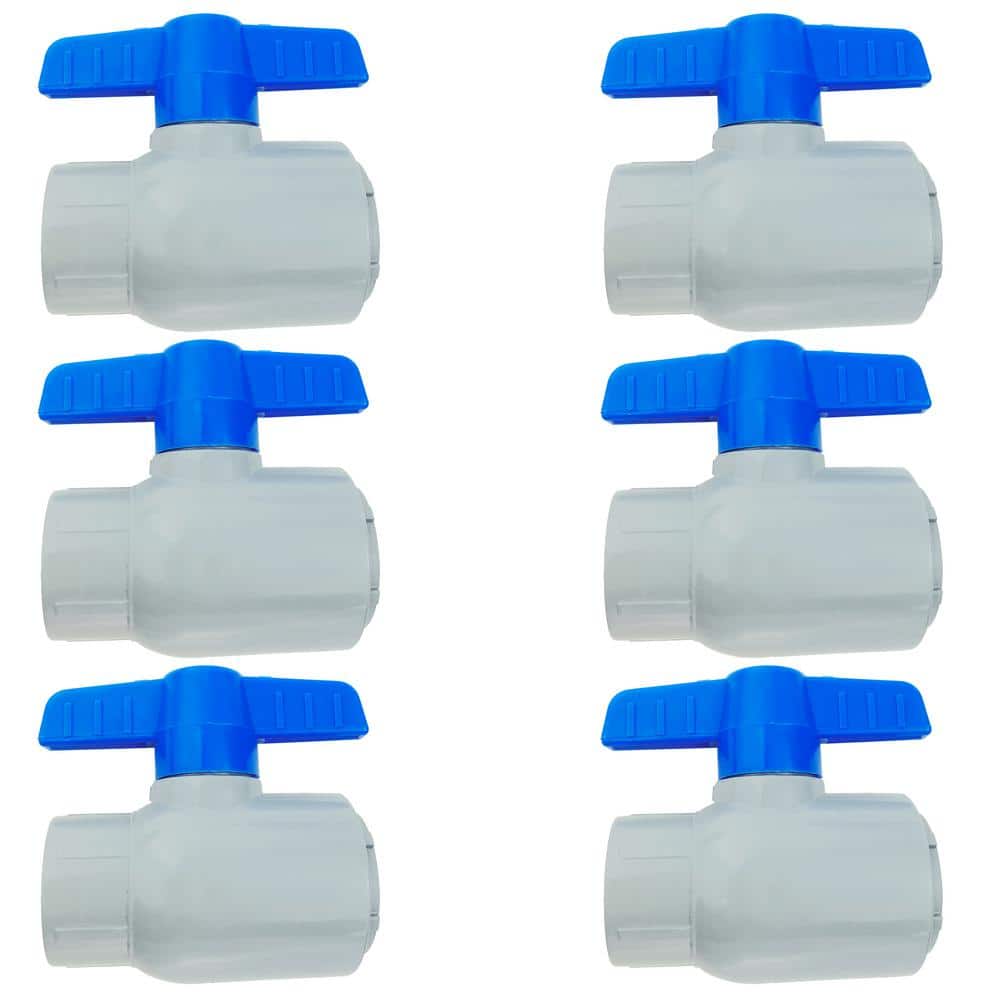 3/4 in. Slip x Slip CPVC Schedule 80-Ball Valve (6-Pack)