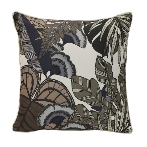 OUTDOOR DECOR BY COMMONWEALTH Nature Outdoor Pillow Throw Pillow in Multi 18 x 18 - Includes 1-Throw Pillow