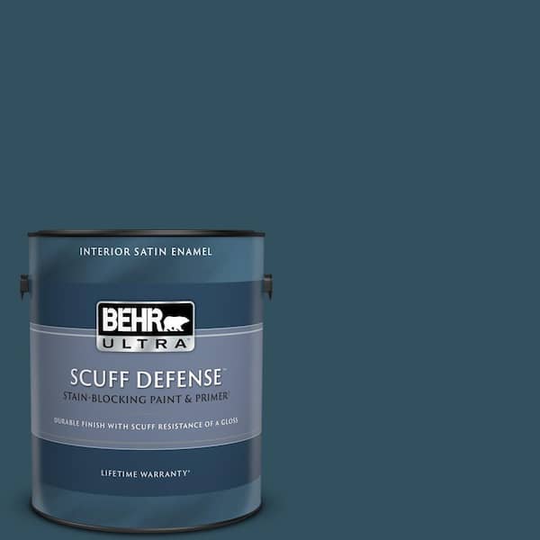 BEHR ULTRA 1 gal. #540F-7 Velvet Evening Extra Durable Satin Enamel Interior Paint & Primer