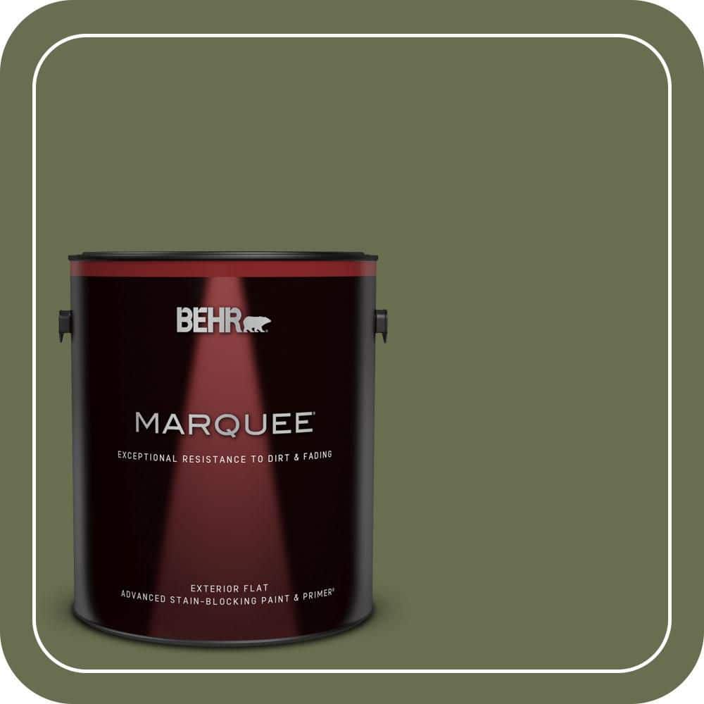BEHR MARQUEE #S380-7 Global Green Flat Exterior Paint