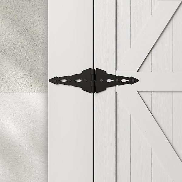 WINSOON 15.7 in. x 7 in. Black Heavy-Duty Decorative Fence WINSOON 15.7 in. x 7 in. Black Heavy-Duty Decorative Fence