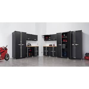 PRO Series 13-Piece 18-Gauge Steel Garage Storage System in Black (220 in. W x 76 in. H x 24 in. D)