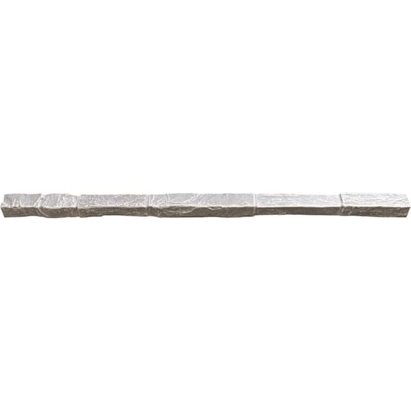 Ekena Millwork 2 in. x 2 in. x 48 in. Rockwall Universal Composite Trim Sill for StoneWall Faux Stone Siding Panels