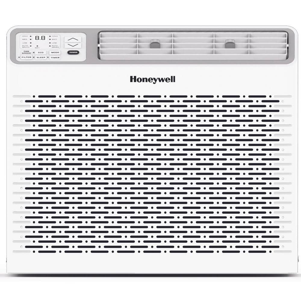 Honeywell 10,000 BTU Digital Window Air Conditioner, Remote, LED Display, 4 Modes, Eco, 450 sq ft Coverage