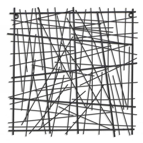 HomeRoots Victoria 20 in Black Wall Architecural Decor
