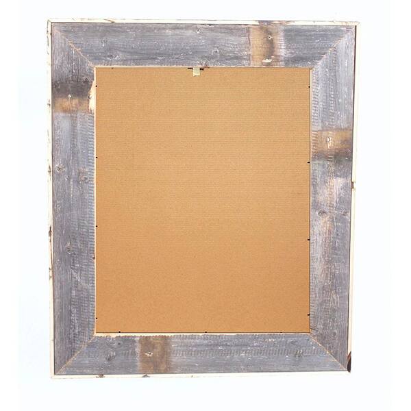 24x30 Frame Brown Barnwood Picture Frame with UV Acrylic Glass