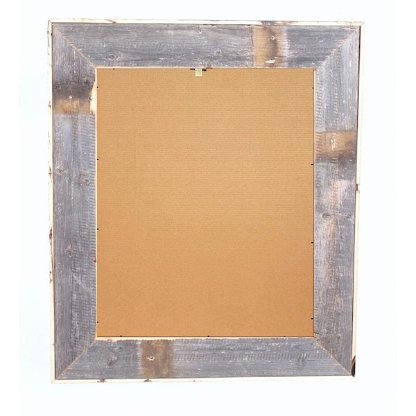 Barnwoodusa Rustic 4 X 4 5 X 36 Custom Signature Picture Frame 100%  Reclaimed Wood Weathered Gray 