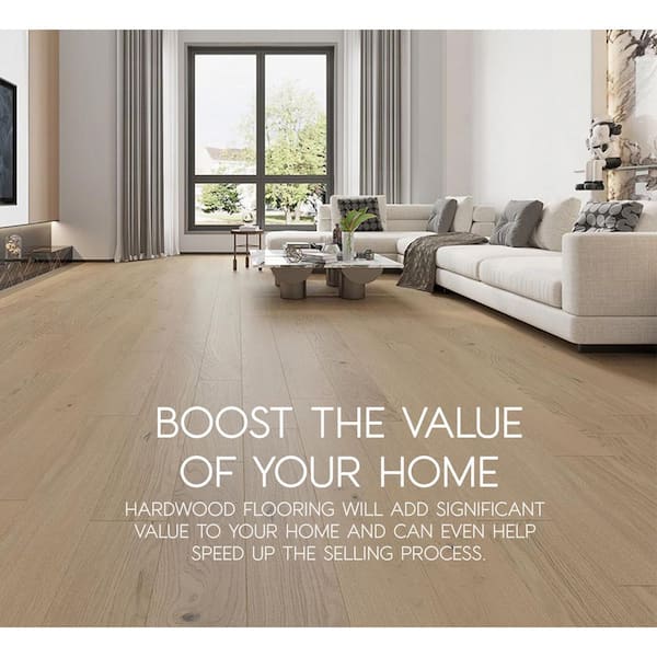 ASPEN FLOORING Fjord XL Euro Oak 1/2 in. T x 6.5 in. W Tongue and