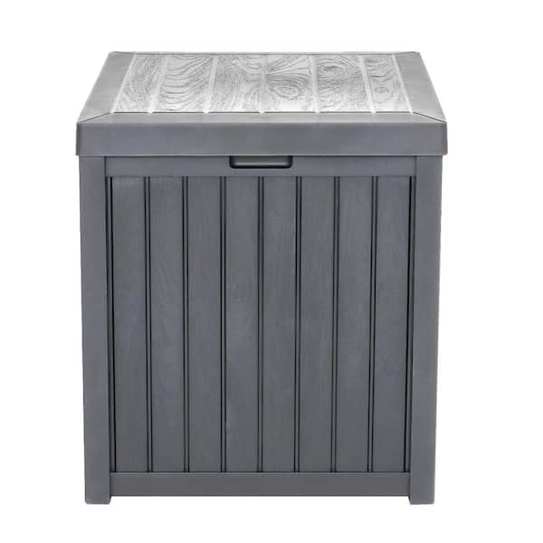 51 Gal. Grey Square Plastic Deck Box