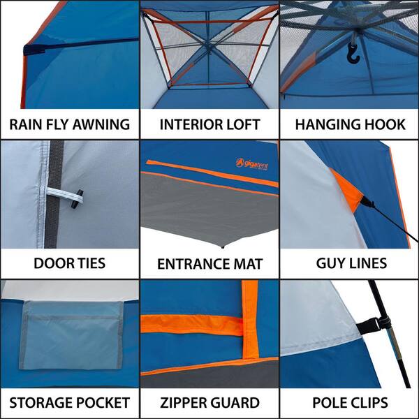 Gigatent Garfield Mountain 8 Ft X 8 Ft 4 Person Dome Tent Bt 012 The Home Depot