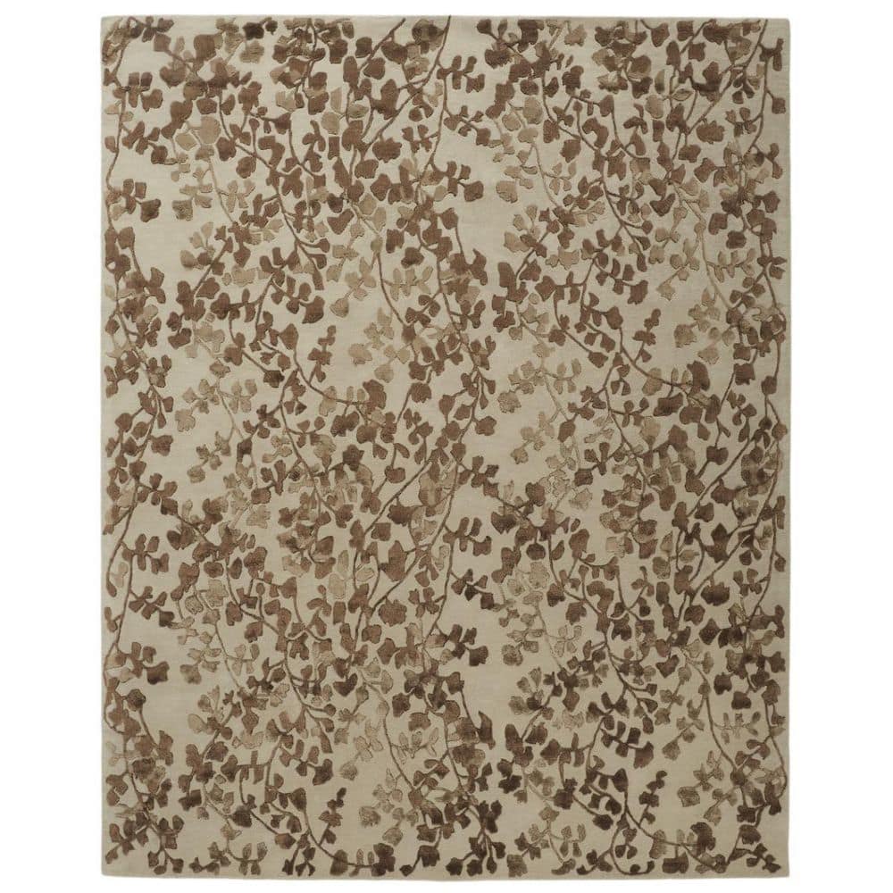 Taupe, Brown Floral 10 ft. x 14 ft. Area Rug price history on PriceWatchPro