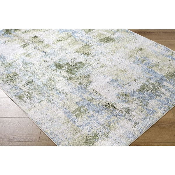 2 ft. x 2 ft. Green Lillian LLL-2358 Machine Woven Area Rug