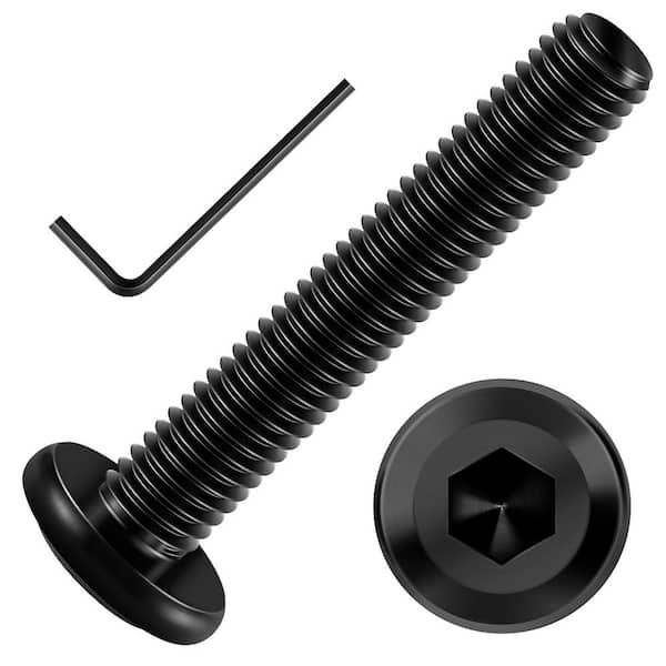 M6 x 40 mm Black Oxide Zinc Hex Socket Cap Head Socket Head Cap Screws Bolts 20-Pack, 304 Stainless Steel