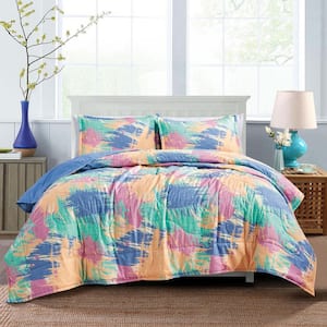 3 Piece All Season Bedding King Size Comforter Set, Ultra Soft Polyester Elegant Bedding Comforters