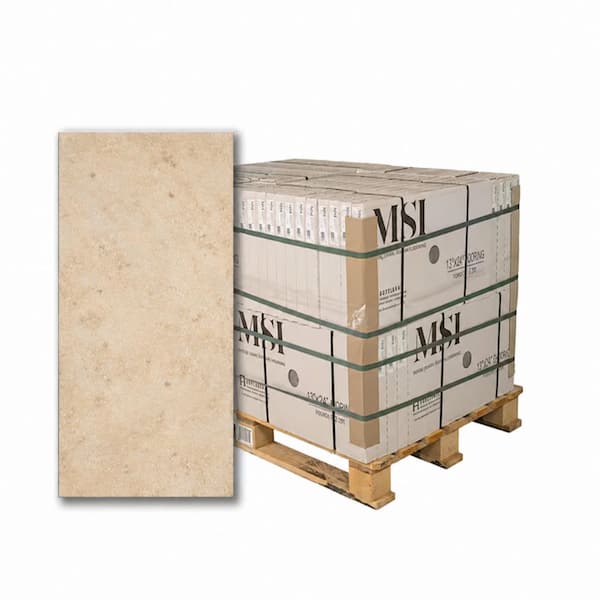 MSI Soreno Ivory 2 cm x 13 in. x 24 in. Matte Porcelain Stone Look