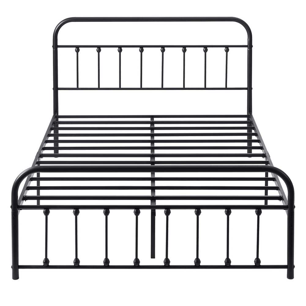 VECELO Queen Bed Frame with Headboard, Heavy Duty Platform Bed Frame ...