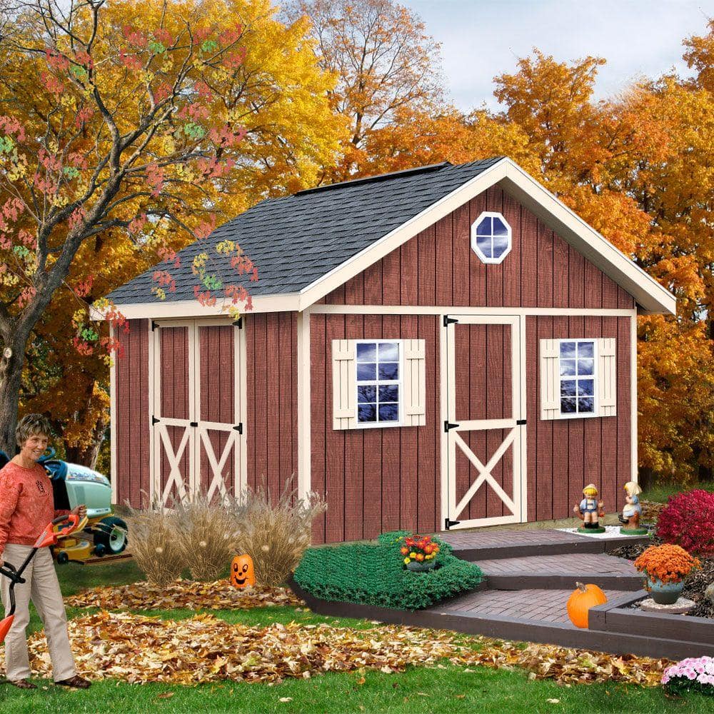 Best Barns Fairview 12 ft. x 12 ft. Wood Storage Shed Kit fairview_1212 -  The Home Depot