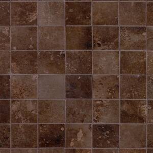 Voyager Copper Metal Look 12.4 in x 12.4 in Porcelain Mosaic Floor and Wall Tile (1.06 sqft / Piece)