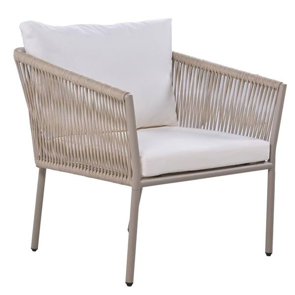 Rattan Outdoor Rope Furniture, For Garden, With Armrest at Rs