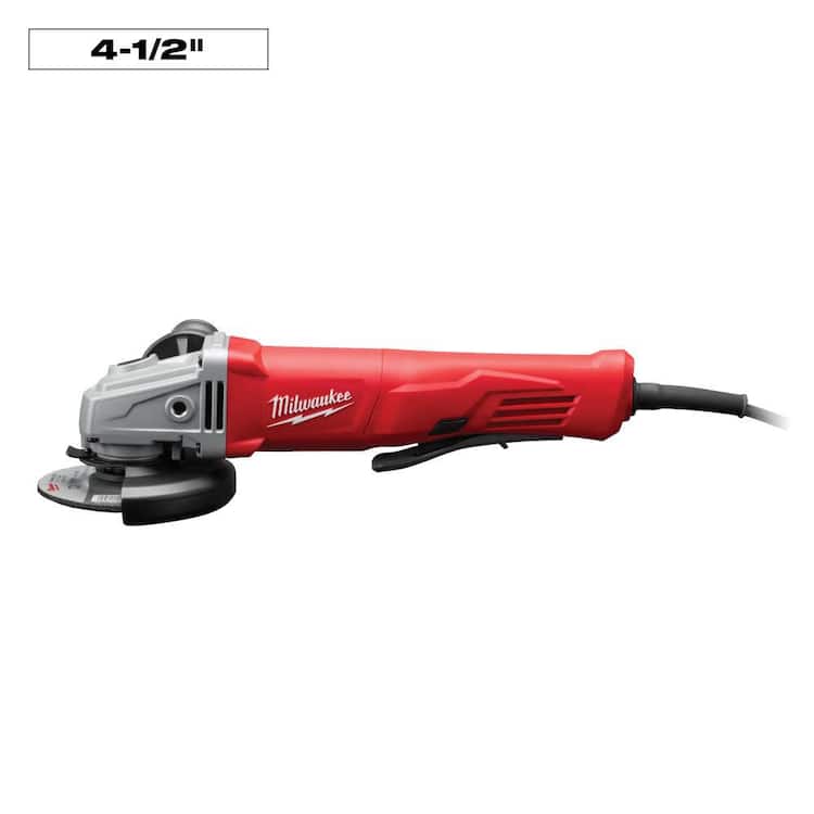 Milwaukee 11 Amp Corded 4-1/2 in. Small Angle Grinder with Lock-On Paddle Switch