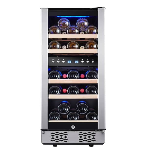 BLACK+DECKER 16.9-in W 24-Bottle Capacity Black Freestanding Wine Cooler in  the Wine Coolers department at