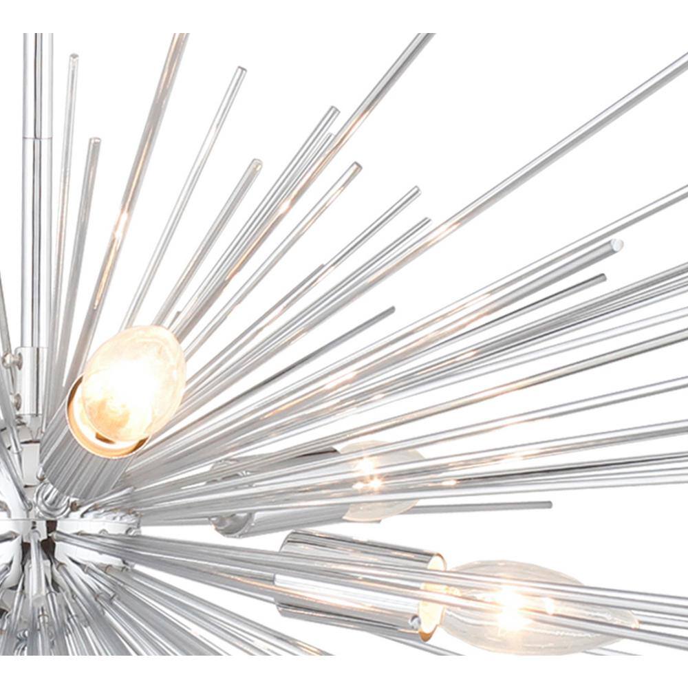 Chrome Crystal 6-Light Sputnik Sphere Chandelier