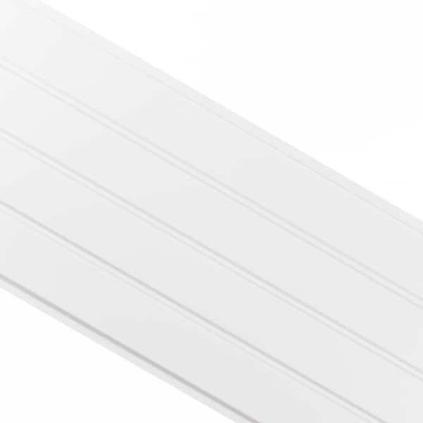 Gibraltar Building Products 16 in. x 12 ft. Rectangular White Corrosion Resistant Aluminum Solid Soffit