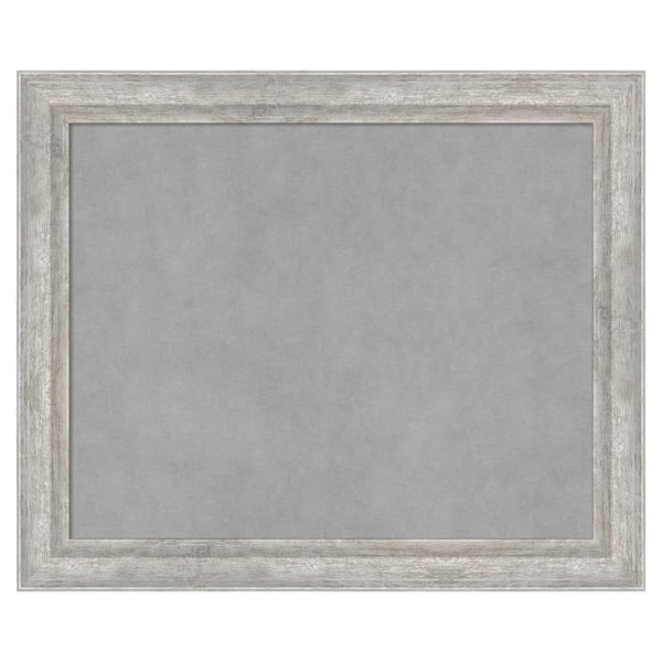 Amanti Art Angled Silver 23 in. x 19 in. Framed Magnetic Board