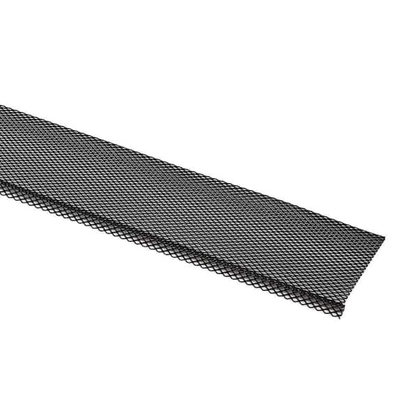 6 in. x 48 in. Black Lock-On Fine Mesh Gutter Guard (25-Pack)