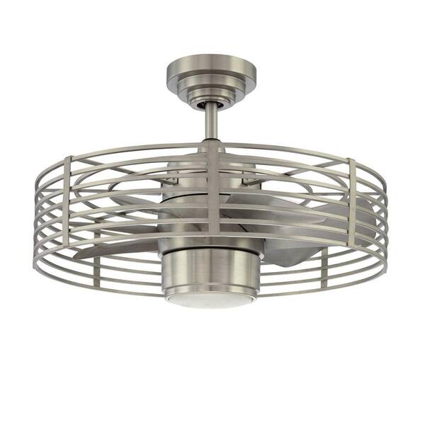 Designers Choice Collection Enclave 23 in. Satin Nickel Ceiling Fan