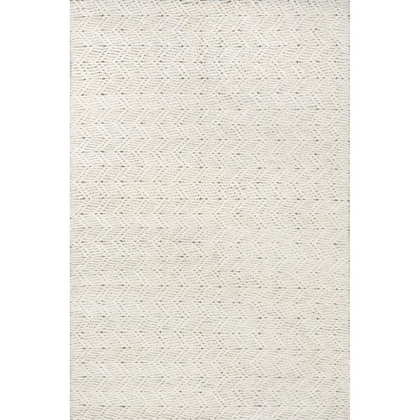 nuLOOM Electra Contemporary Wool Area Rug Ivory 2 ft. x 3 ft. Accent Rug