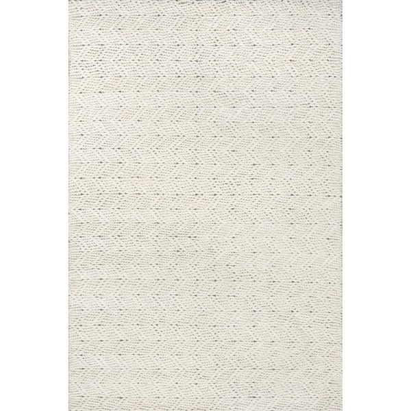 nuLOOM Electra Contemporary Wool Ivory 8 ft. x 10 ft. Area Rug