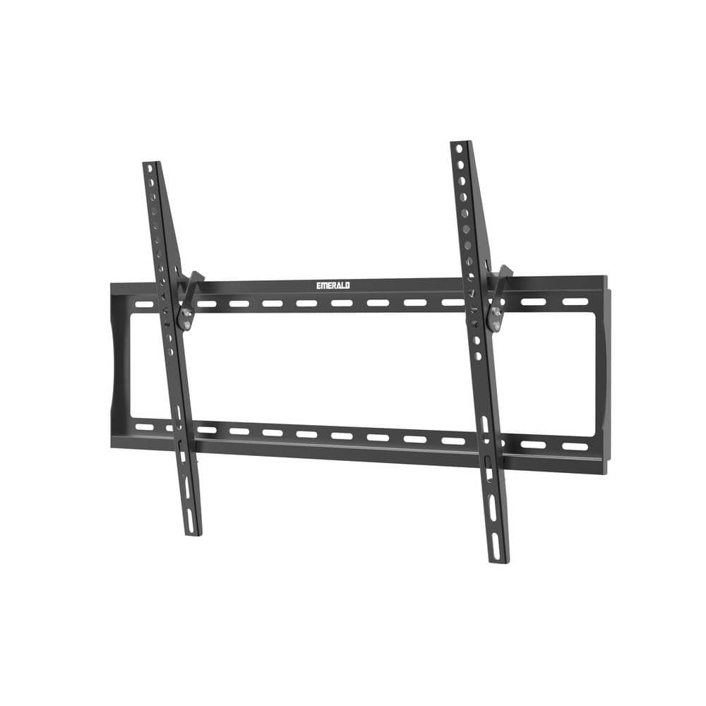 Black Steel Full-Motion Tilt Wall TV Mount for 85-inch TVs