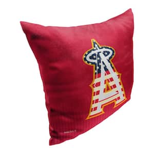 MLB Angels Celebrate Series Printed Polyester Throw Pillow 18 X 18