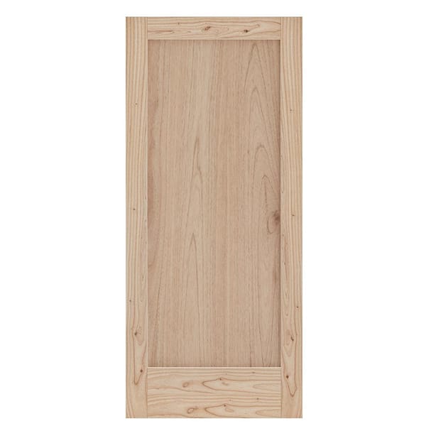 JELD-WEN MODA Rustic 36 in. x 80 in. Solid Wood Unfinished Wood Interior Door Slab