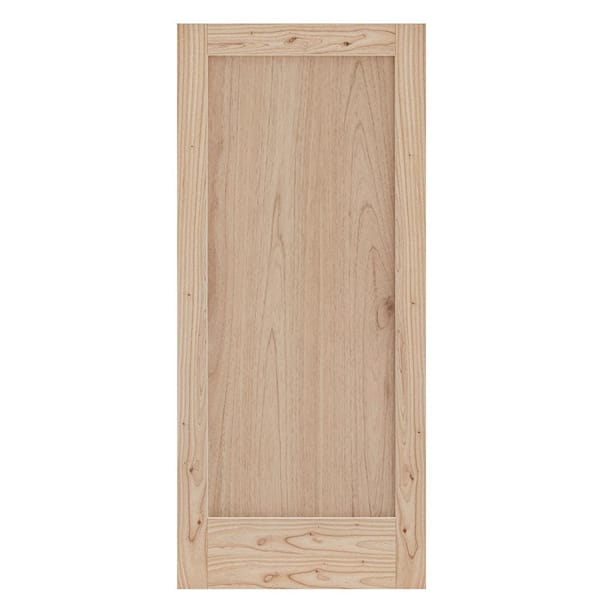 JELD-WEN MODA Rustic 32 in. x 80 in. Solid Wood Unfinished Wood Interior Door Slab