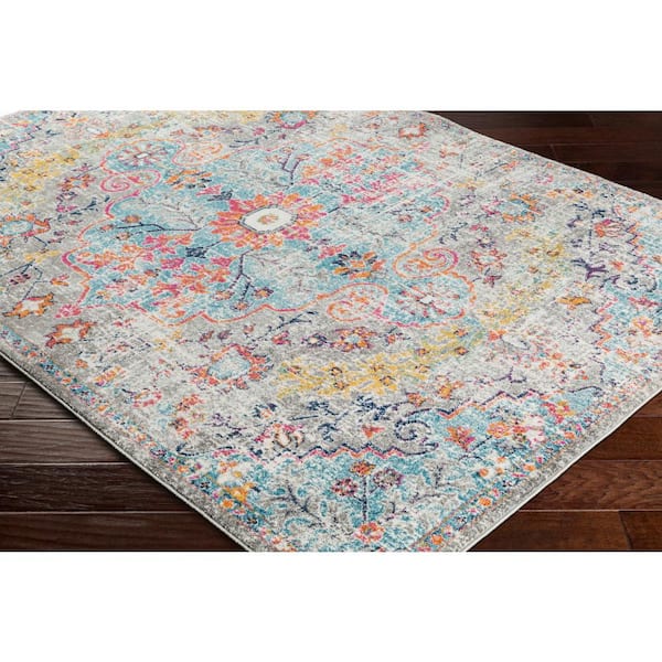 Demeter Teal 3 ft. 11 in. x 5 ft. 7 in. Area Rug