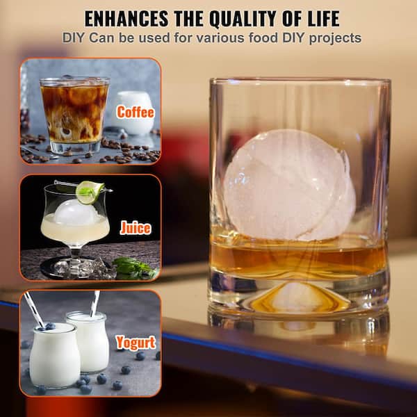 Sphere Ice Molds: High-Quality 2.5-inch Ice Balls