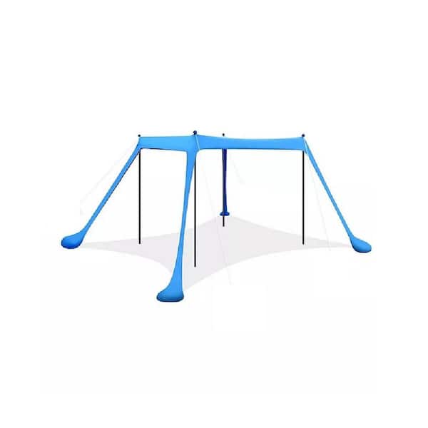 SenQWFa 11 ft. x 11 ft. Versatile UPF 50 Plus Beach Tent for Ultimate Sun Protection and Outdoor Comfort