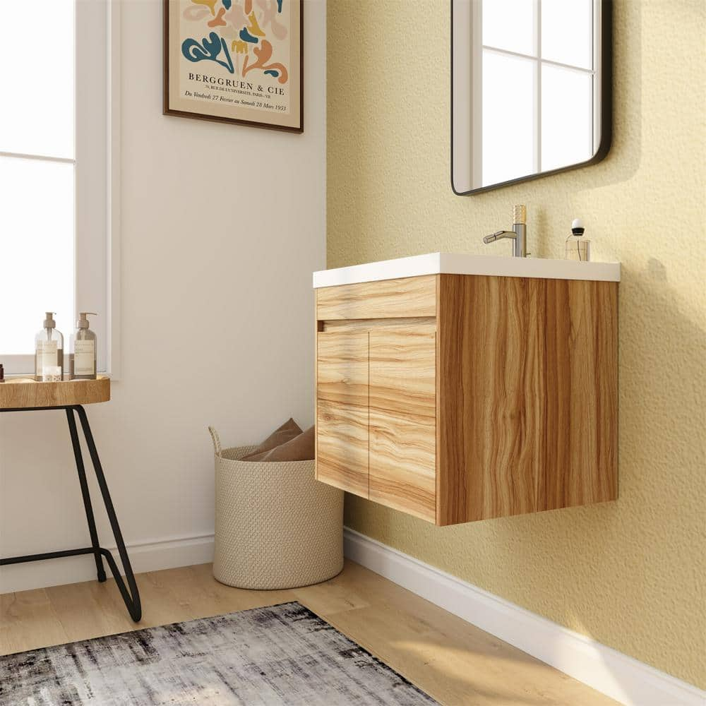 Amilla 24.50 Single Bathroom Vanity Base Finish: Caramel