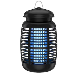 15-Watt Electronic Indoor/Outdoor Mosquito Repellent Bug Zapper Sustainable Efficient Fly Zapper with LED Light, Black