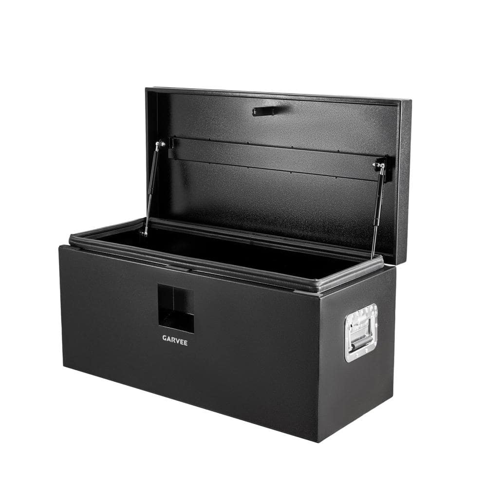 "30"" Heavy Duty Steel Truck Bed Tool Box Lockable, Weatherproof Storage Chest Dual Grooved Lids for Pickup Black" price history on PriceWatchPro