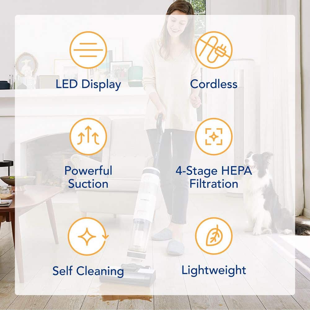 iFloor 3 White and Grey Cordless Wet/Dry Vacuum Cleaner
