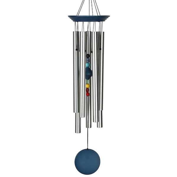 WOODSTOCK CHIMES Signature Collection, Woodstock Chakra Chime, 24 in. Blue Wind Chime