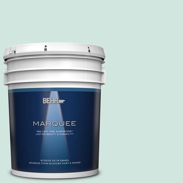 BEHR MARQUEE 5 gal. Home Decorators Collection #HDC-CT-26A Seaglass Satin Enamel Interior Paint & Primer
