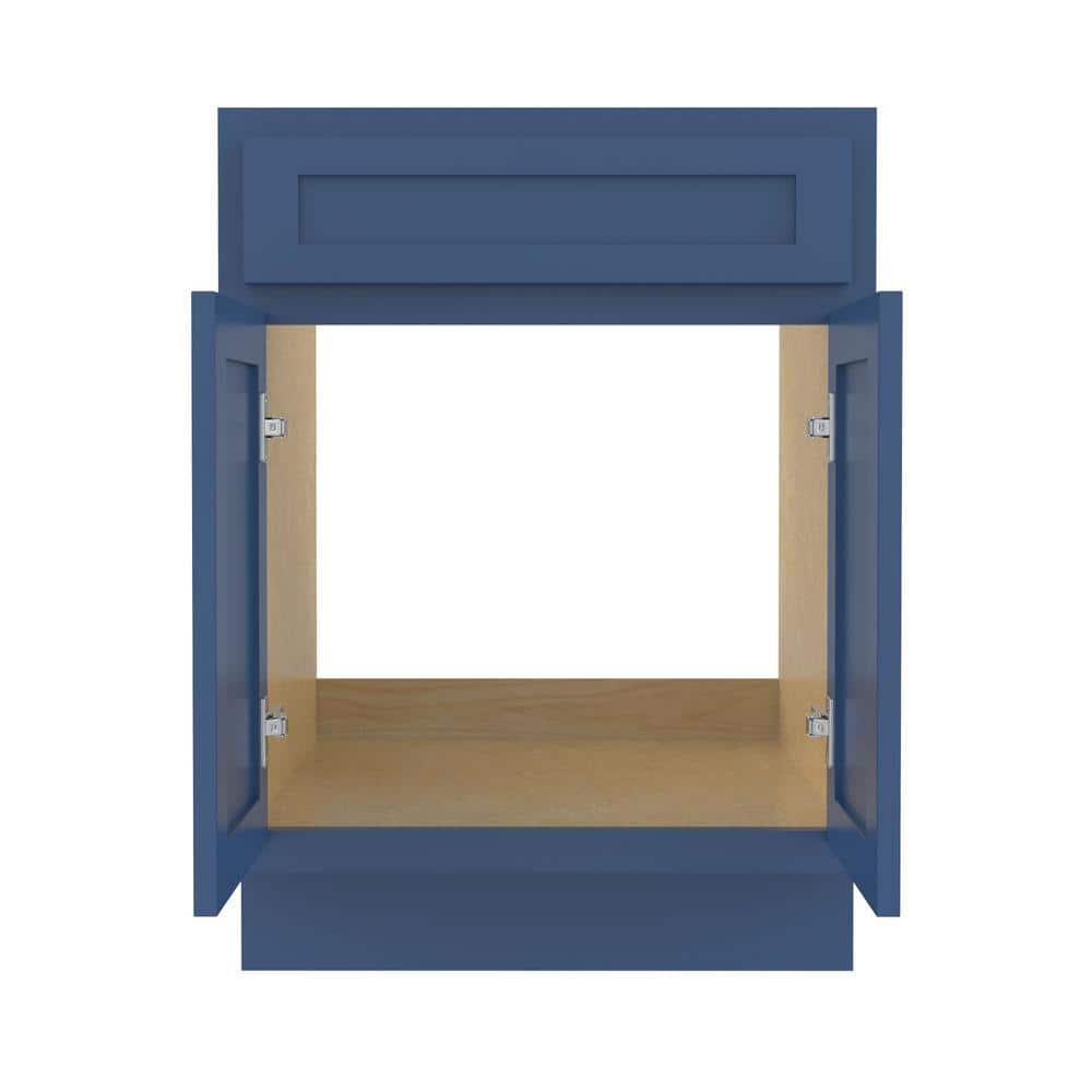 Elegant Blue Shaker-Style 24'' Bathroom Vanity Base Cabinet