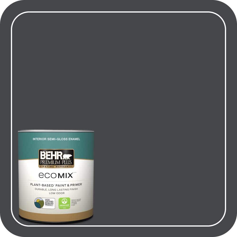 1 qt. #PPU26-23A Dark Secret Semi-Gloss Enamel EcoMix Plant-Based Interior Paint & Primer price history on PriceWatchPro